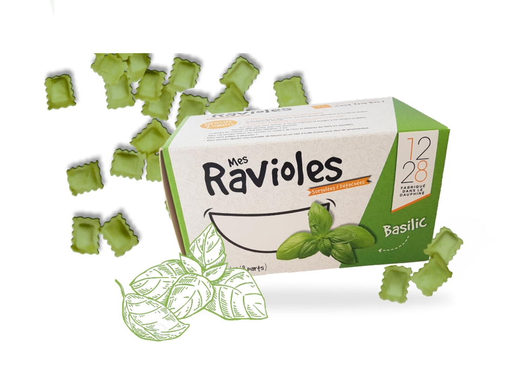 ravioles basilic