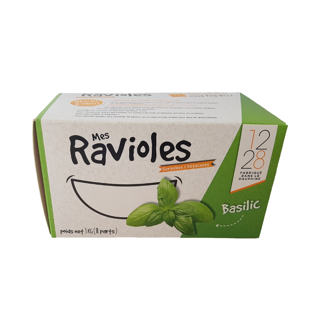 ravioles basilic